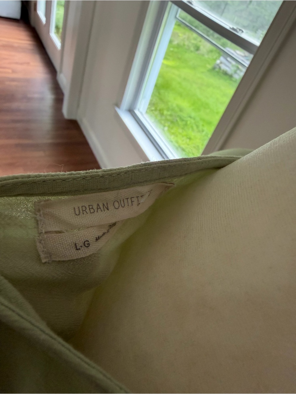 Urban Outfitters Sage Green Twist-Knot Long Sleeve Top - Picture 4 of 4